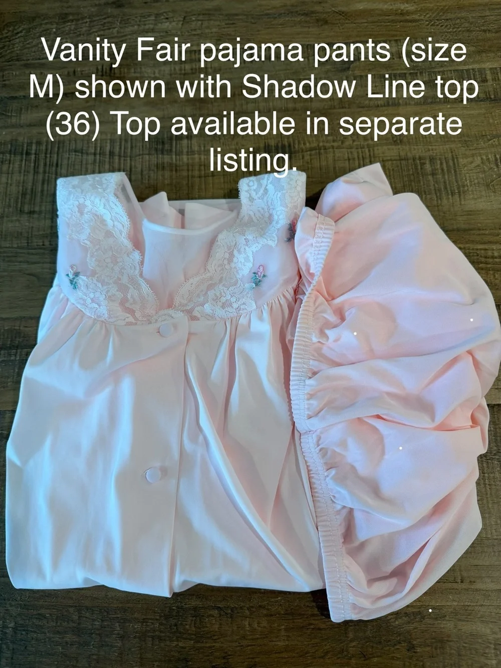 Vanity Fair Pink Pajama Pants. Size Medium. Excellent condition.